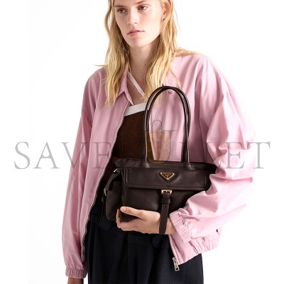 PRADA EXPLORE MEDIUM NAPPA LEATHER TOTE BAG 1BG596 (31*17*11cm)